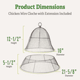thumbnail image 2 of Chicken Wire Cloche with Extension, 2 of 4
