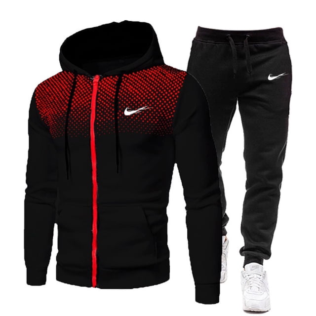 Los Hombres Nike Sudadera Con Capucha Pantalones Traje Harajuku Ropa Deportiva casual Camisa De Pista Otoño E Invierno Nuevo S-3XLpangjing