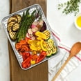 thumbnail image 4 of Baking Tray with Wire Rack, Leonyo 12.5" Baking Sheets for Oven, Commercial Grade Stainless Steel Cookie Sheets Nonstick Cooling Rack for Baking Cake, Jelly Roll - 4 Pack (2 Sheets + 2 Racks), 4 of 8