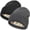 Black ,Dark Grey, variant on LQCrafK Satin Lined Winter Beanie for Women Men Silky Lining Slouchy Skull Cap Knitted Cuffed Skiing Knit Hat