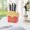 thumbnail image 2 of SLYNSHome Desk Storage Box Plastic Makeup Brush Holder,Bathroom Vanity Office Table Top Organization Solution - Red, 2 of 7