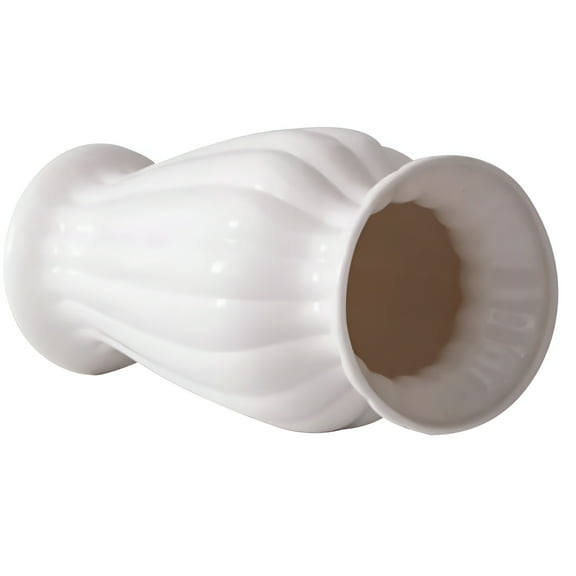 LAMIRO Shelf Decor Accents Floor Vase for Pampas Grass Neutral Decorate White Tall Pampas Grass Vase