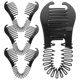 thumbnail image 1 of 4 peines de plátano entrelazados, pinzas para el cabello, herramienta para trenzar, peines flexibles para mujeres, 1 of 8