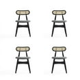 thumbnail image 3 of Manhattan Comfort Colbert 18.11" Wood Dining Chair in Black/Gray (Set of 4), 3 of 12
