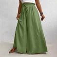 thumbnail image 6 of Iyufng Plus Size Women's Wide Leg Casual Pants Tie Waist Loose Fit Pants, 6 of 6