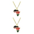 thumbnail image 4 of Decodeary Minimalist Africa Map Pendant Necklace Stylish Accessory Versatile Style Gifts Kenya 2Set, 4 of 6