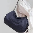 thumbnail image 3 of Bolsa de compras plegable reutilizable, bolsa de almacenamiento portátil de tela Oxford de viaje, impermeable, gran capacidad, supermercado, comestibles, Playa, 3 of 4