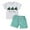 Green R119 OUTFITS SHORT, variant on CZHQWE Toddler Boy Summer Clothes 1 Year Old Boy Outfit Toddler Boy Outfit Baby Boy Short Sleeve T Shirt And Shorts Set 2 Piece Spring Summer Clothes Light Green 3-4 Years