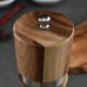 thumbnail image 3 of Juego de molinillos de sal y pimienta de madera - Molinillos de cerámica con aspereza ajustable - Hecho de madera sostenible 2 piezas 8 pulgadas, 3 of 5