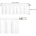 thumbnail image 4 of Sunflower Bee Valance Curtain for Window, Rod Pocket Kitchen Valances Short Curtain Panel Windows Treatment Drapes for Bathroom/Bedroom/Cafe Seaside Landscape, 4 of 5