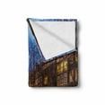 thumbnail image 2 of Amsterdam Soft Flannel Fleece Throw Blanket, Real Life Romantic Picturesque of City Canals West Side Sunset in Netherlands, Cozy Plush for Indoor and Outdoor Use, 70" x 90", Multicolor, by Ambesonne, 2 of 6