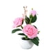 thumbnail image 2 of Lámpara de rosa Lámpara de mesa LED Luz nocturna luminosa de flor artificial de rosa • Decoración romántica del dormitorio Acento • Iluminación ambiental acogedora Regalo para la esposa, 2 of 7