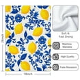 thumbnail image 3 of 2 Pcs Funny Kitchen Towels,Blue Lemon Microfiber Dish Towels,Kitchen Tea Towels,Kitchen Towel Set (18" X 26"), 3 of 3