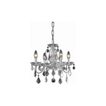 Four Light Pendant-Chrome Finish-Royal Cut Crystal Type Bailey Street Home 390-Bel-3336206