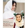 thumbnail image 2 of Women Chiffon Hijab Head Scarf, Shawl Wrap for Muslim Women, Soft and Lightweight, 2 of 9