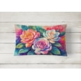 thumbnail image 4 of Carolines Treasures DAC1434PW1216 16 x 12 in. Unisex Gardenias in Color Fabric Decorative Pillow, 4 of 4