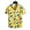 Yellow, variant on Floenr Mens T Shirts,Men Hawaiian Short Sleeve Beach Stand-up Collar Shirt Printed Summer Casual Button Down Shirts