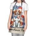 thumbnail image 2 of Patriotic Brittany Spaniel 4th of July Independence Paws Apron Brittany Dog Lover Gifts Idea for Cooking Grilling Baking Painting Gardening - 02010, 2 of 5