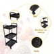 thumbnail image 2 of Carrito Organizador con Ruedas, Carro de Almacenamiento Plástico 3 Niveles de Alta Calidad, Mueble Organizador Multiusos, Carrito Auxiliar Fácil de Montar Resistente y Versátil (Negro), 2 of 6