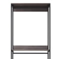 thumbnail image 3 of Benjara Gin Modular Closet System, 3 Rustic Gray Shelves, 2 Hanging Rods, Black, 3 of 5