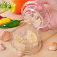 thumbnail image 2 of Transparent Garlic Twist Press Non-Slip Mincer and Peeler, Kitchen Gadget Press for Mincing Garlic, Onions, Gingers, Fruits, and Salad, 2 of 6