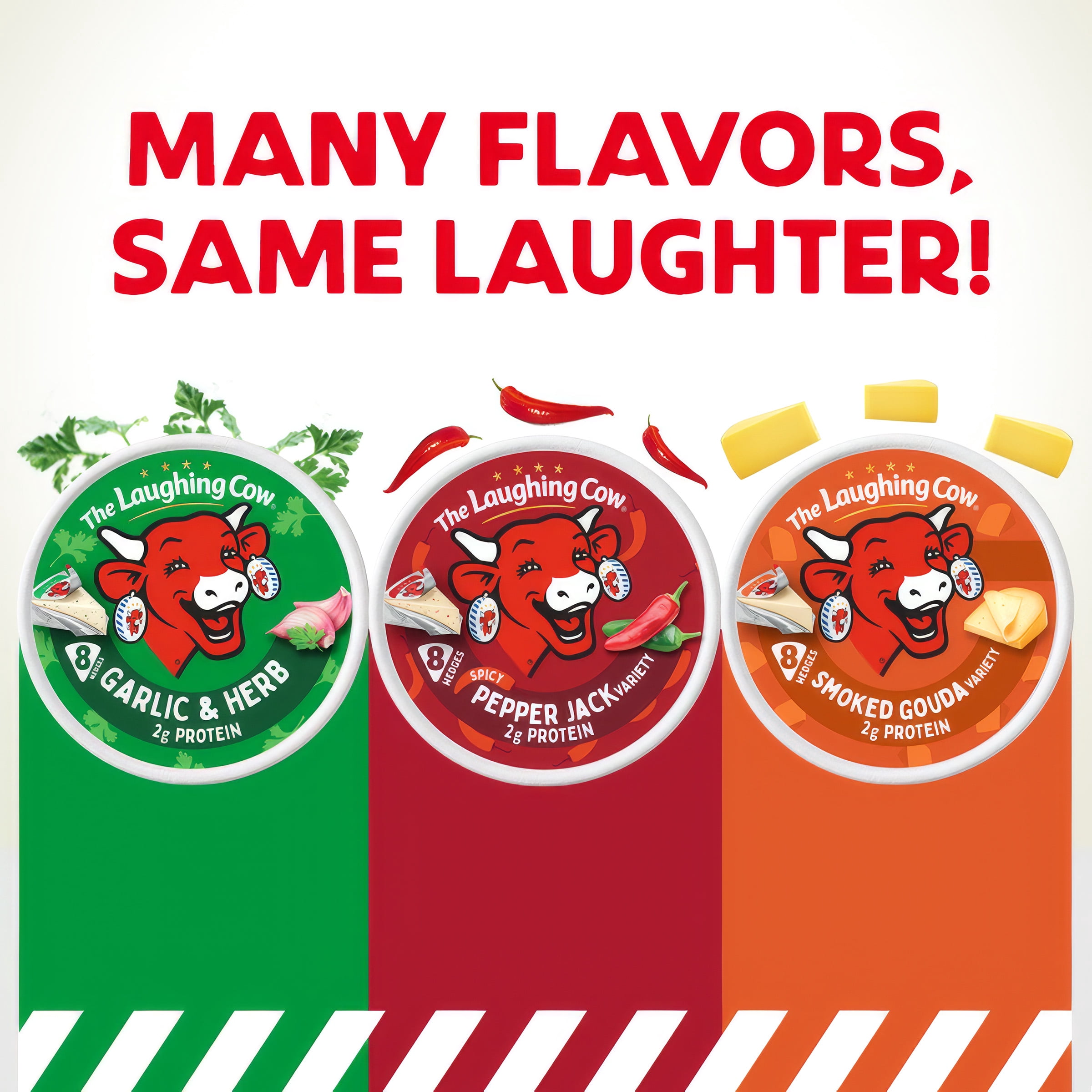 The Laughing Cow Creamy Jalapeño Cheese Spread, 5.4 oz Box