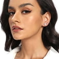 thumbnail image 3 of Leander Titanium Stud Earrings Set Hypoallergenic Cubic Zirconia Round Surgical Stainless Steel 4 Prong Stud Earring Jewelry for Women Men, 3 of 7