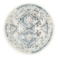 thumbnail image 3 of Unique Loom Charlotte Collection Area Rug - Quail (3' 1" Round Ivory Aqua/Blue), 3 of 7