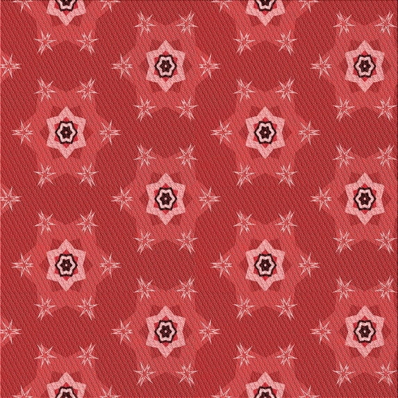 Ahgly Company Machine Washable Indoor Square Transitional Red Area Rugs, 5' Square