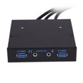 thumbnail image 2 of HUB 3.5 Pouces 20 Broches vers 2 Ports USB 3.0 + Panneau avant d'Extension Audio HD, 2 of 4