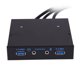 thumbnail image 1 of Tmvgtek 3.5" 20 Pines A 2 Puertos Usb 3.0 Hub + Hd Audio Pc Disquete Expansión Panel Frontal, 1 of 6