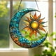 thumbnail image 5 of Adornos navideños, decoraciones navideñas, regalos navideños. Exquisitos colgantes planos de acrílico con forma de sol para decorar la pared del salón. Colgantes de acrílico., 5 of 6