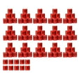 thumbnail image 4 of 100x anillos de aluminio para patas de paloma, 8mm, bandas de identificación, anillo para patas de pájaros de 2023 años, duradero numerado para pollo, Rojo Sunnimix Bandas de pierna de paloma, 4 of 6