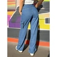 thumbnail image 3 of Apay Jeans for Women Long denim pants  Cargo Pants Y2K Vintage Street Style Suitable for Daily Trave Regular Size, 3 of 4