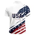 thumbnail image 5 of USA 2026 Soccer Cup Style Patriotic Polo Shirt for Men, Short Sleeve Quick-Dry Mesh Breathable Top with Stars & Stripes Graphic, Lightweight Sports Jersey, 1 PC Blue L, 5 of 5
