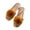 A-Yellow631, variant on Womens Slide Sandals Pom Pom Decor Soft Sole Flat Slippers Casual Comfortable Indoor House Shoes