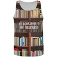 thumbnail image 1 of Book Shelf Girlfriend All Over Adult Tank Top - Large, 1 of 2