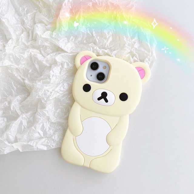 Funda de silicona suave con dibujos 3D para iPhone, carcasa con dibujos de animales, pato, unicornio, oso, 6s, 7, 8 Plus, X, XR, Xs, 11, 12 Pro Max qiuyongmign unisex