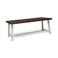 thumbnail image 4 of Beau Outdoor 8 Seater Iron Dining Table, Dark Brown and White Finish, 4 of 5