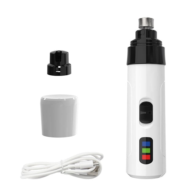 Cortauñas para perros, carga USB, silencioso, potente, seguro, para gatos y perros, amoladora de uñas para mascotas