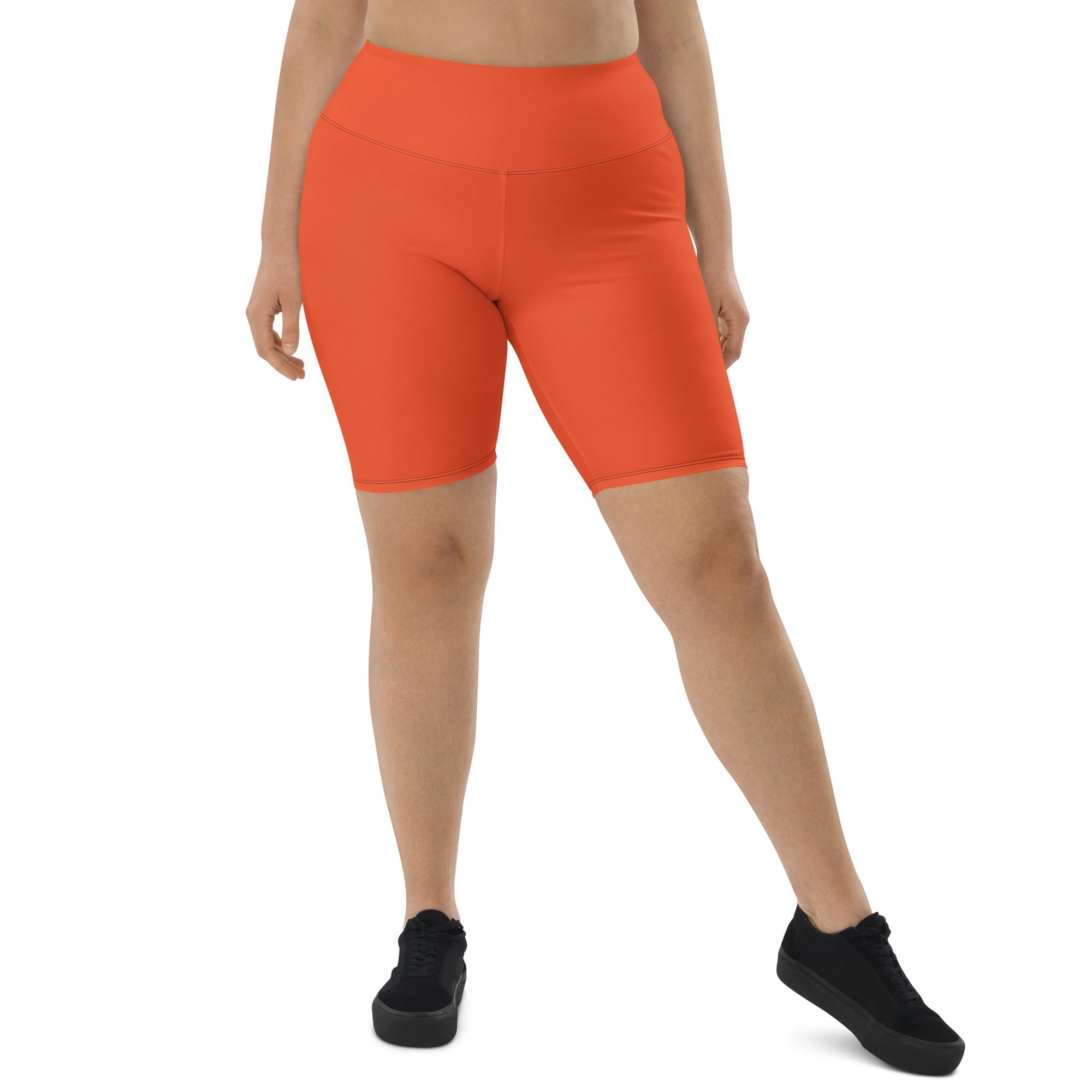 Just Outrageous Orange biker shorts