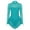 Teal, variant on YONGHS Women's Floral Lace Ballet Dance Skirted Leotard Long Sleeve Figure Ice Skating Dress Red Small