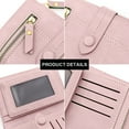 thumbnail image 3 of Small Wallet for Women Ladies PU Leather Card Holder Mini Compact Purse with Zipper Coin Pocket, 3 of 5