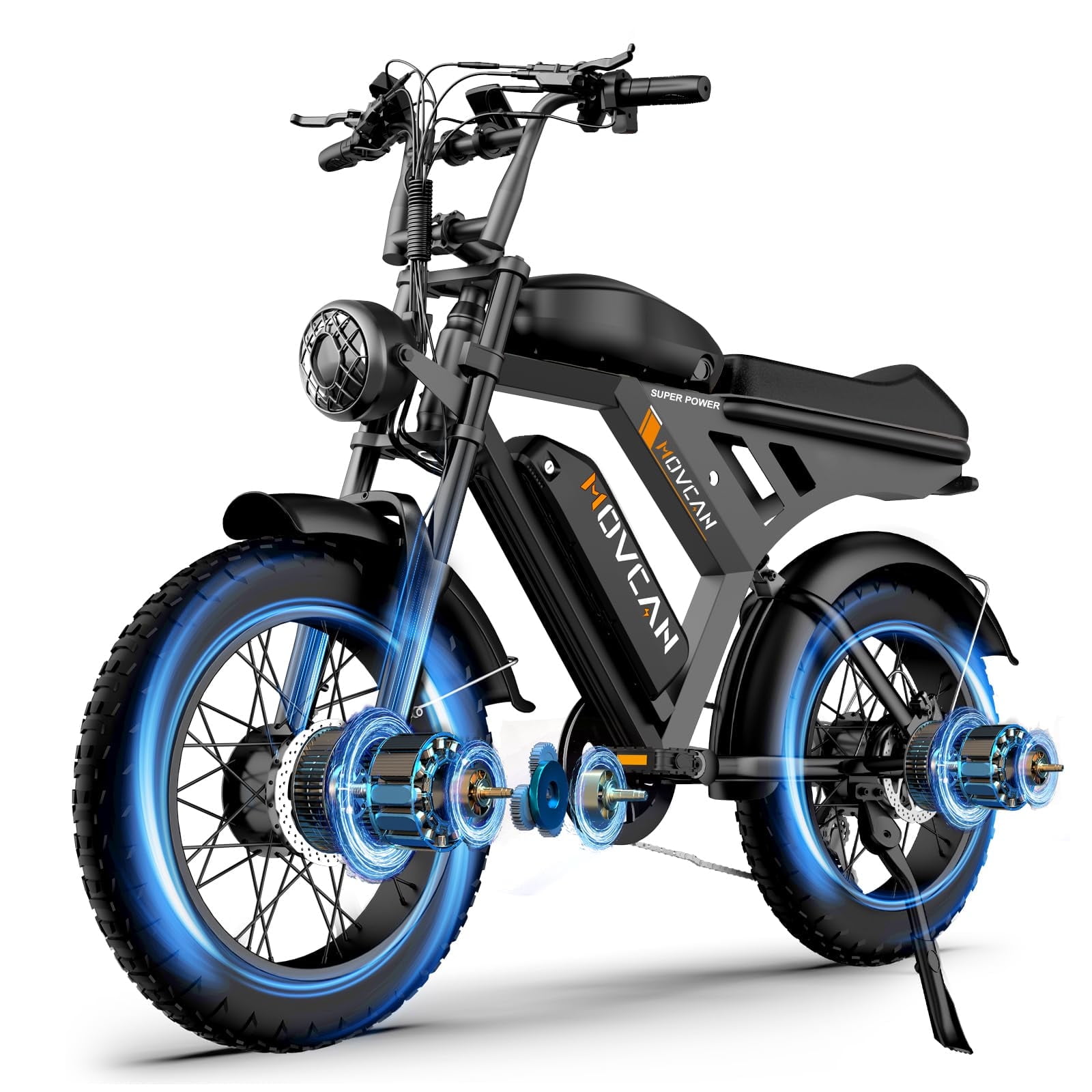Vélo électrique pour adultes 3000W/1500W AWD à double moteur avec une autonomie allant jusqu'à