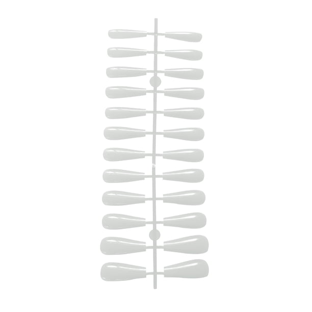 Seitruly 1 Juego de puntas francesas para prensar las uñas, puntas largas y brillantes para los dedos del pie, palo de colores sólidos, decoración de Arte de uñas Tipo 1 Seitruly CE011731-01