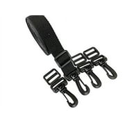 YKK Kit - Plastic Lug Swivel Rotate Snap Hook 1", Tri?Bar Adjustable Webbing 1", Roll of 5 Yards 1" Webbing Polypropylene Straps (YKK Kit 1"-5yds 4 Hooks 4 Bars)