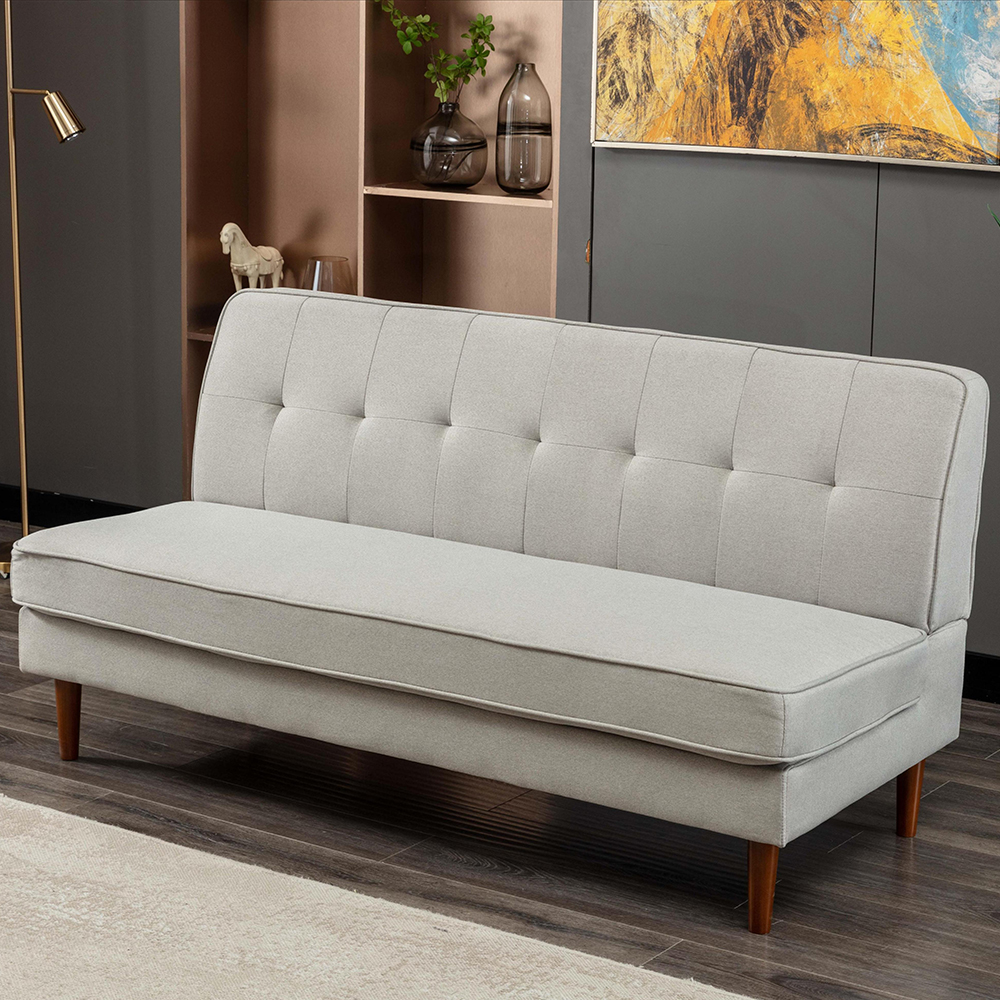 CJC Futon Sofa Bed without Armrest / Multifunction Couch Sleeper Sofa