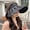 E-599 Black Striped Shell Empty Top Hat, variant on Hollow Top Shell Hat For Women Spring/Summer Korean Version Versatile Big Eaves Black Rubber Sun Visor Hat For Leisure Outdoor Face Covering Sun Protection Hat