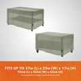 thumbnail image 6 of Modern Leisure Basics Patio Ottoman/Coffee Table Cover, 37"L x 22"W x 17"H, Sage Green, 6 of 13