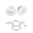 thumbnail image 2 of 4 Packs Flanged Sleeve Bearings Plastic Bushings 10.1mm Bore x 13mm OD x 8mm Length Nylon Bushings, White, 2 of 5